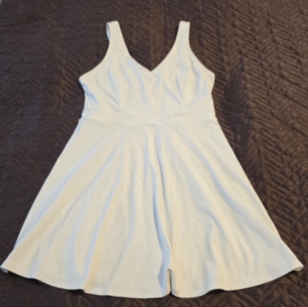 HALARA Elegant White Mini Dress